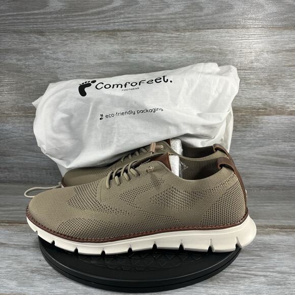 Comfofeet Men's Comfort Brown Slip On Shoes Size 10 - Picture 1 of 9